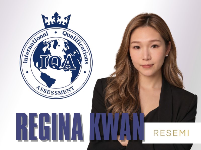 IQA Member : Ms. Regina KWAN Yi Man IQA10101