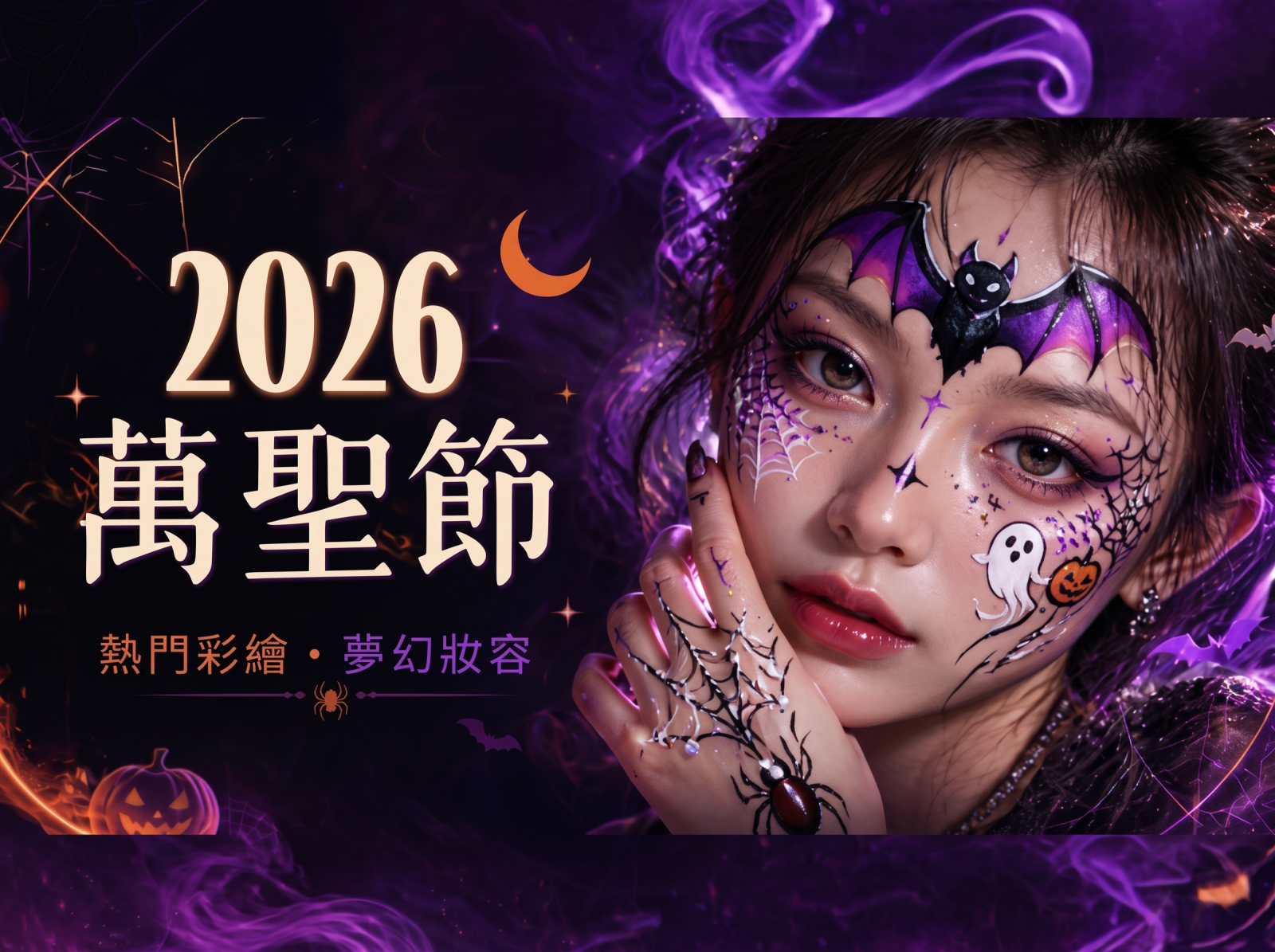2026 萬聖節面部彩繪款式大全｜香港兒童及成人 Halloween Face Painting